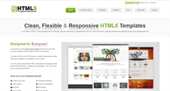 Desktop Screenshot of html5templatesdreamweaver.com